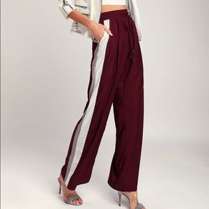Lulus, Wide leg pants, Plum purple, S